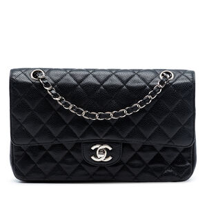 Pre-Loved Chanel Medium Classic Caviar Double Flap